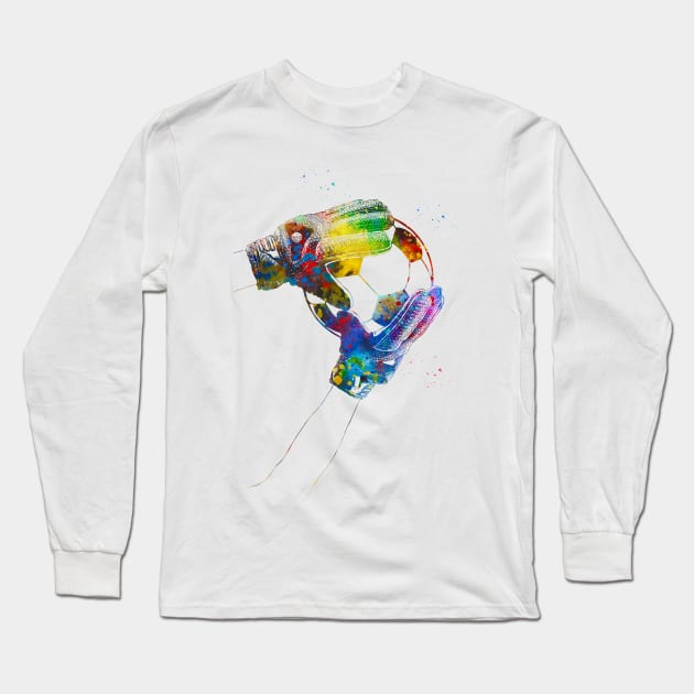 Soccer Goalie Long Sleeve T-Shirt by erzebeth